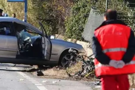 strage dei ciclisti soccorritore sul luogo