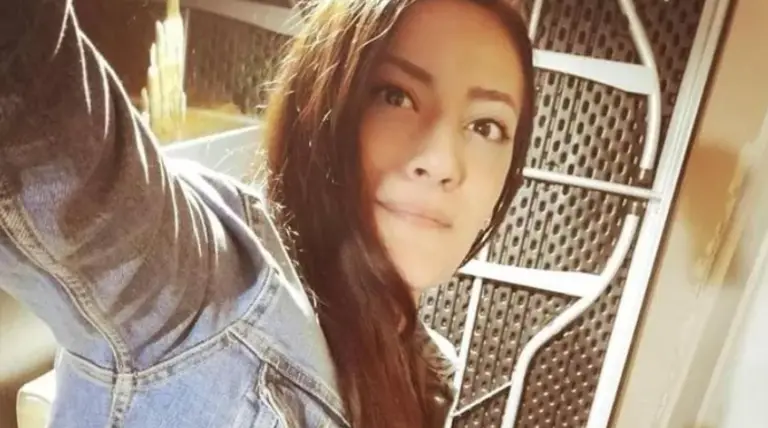 Ilaria Mirabelli mentre si faceva un selfie