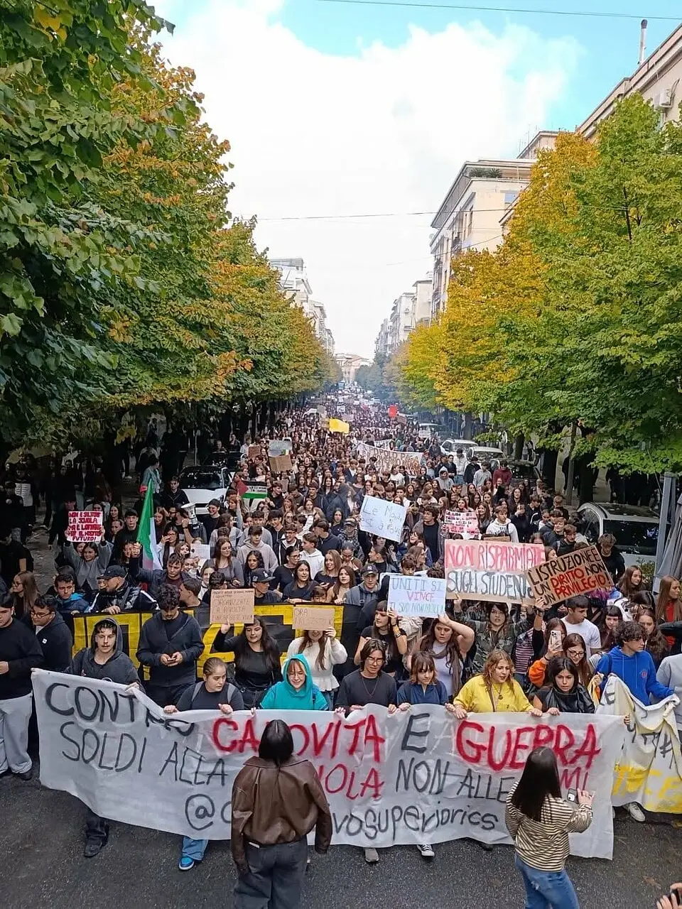 La protesta di Cosenza