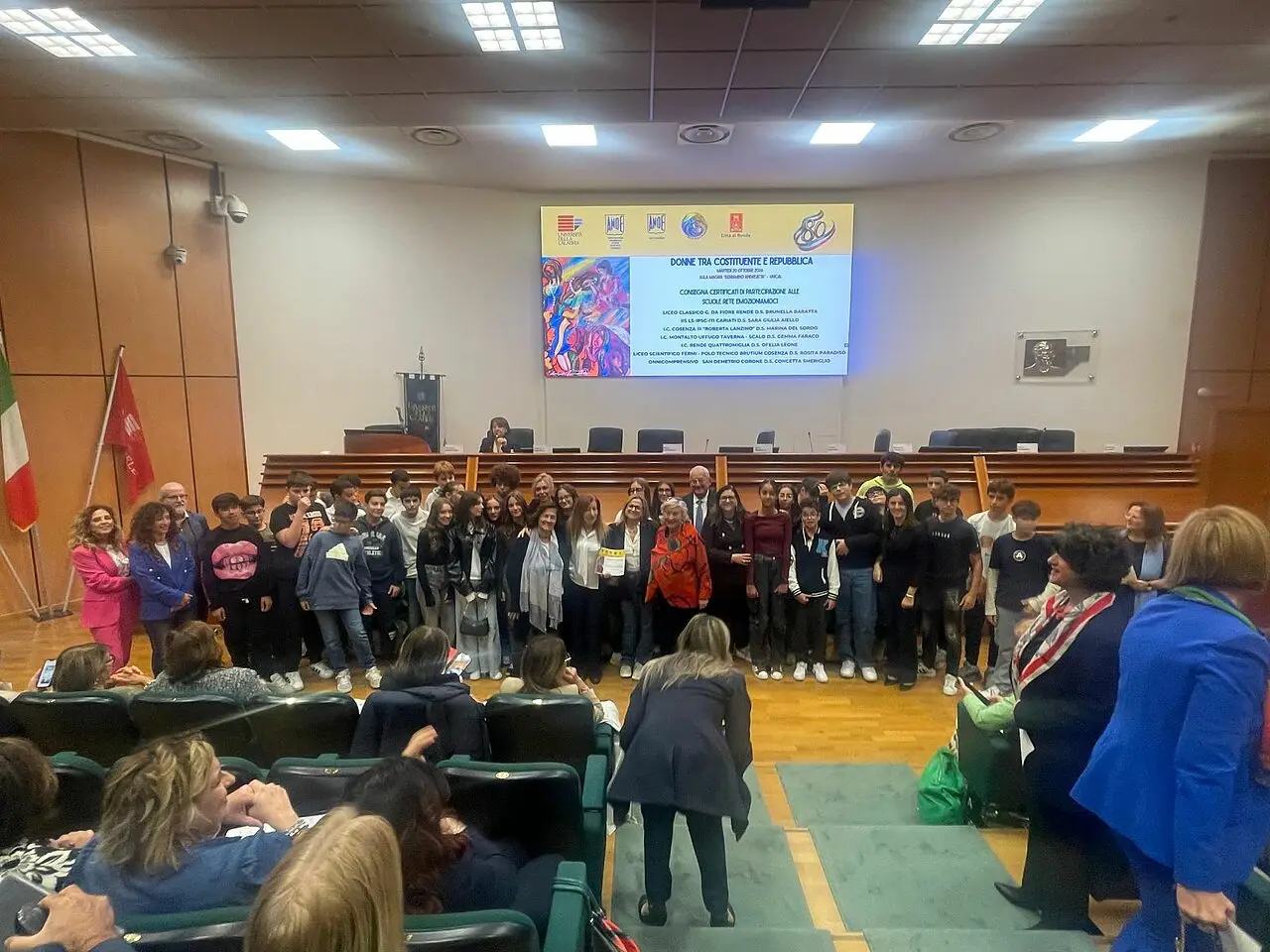 Foto di gruppo incontro Unical