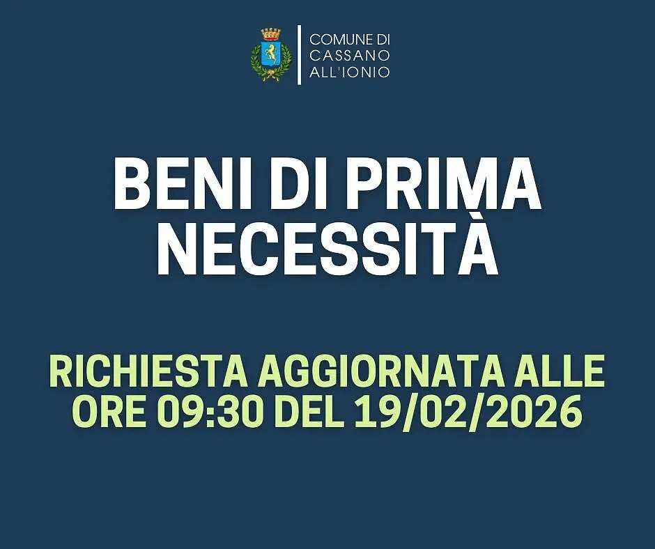 L'appello comparso sulla pagina fb del Comune di Cassano