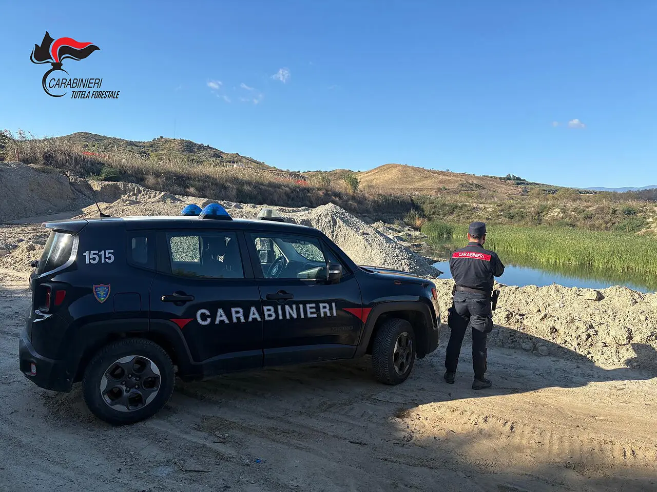 Carabinieri forestali sequestrano la cava