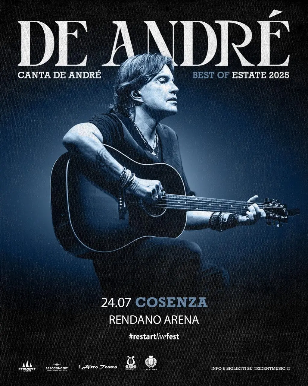 De André a Cosenza il 24 luglio