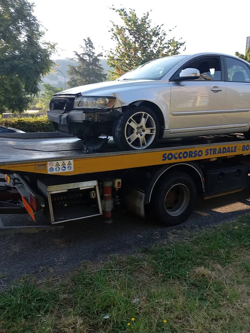 L'auto che ha speronato