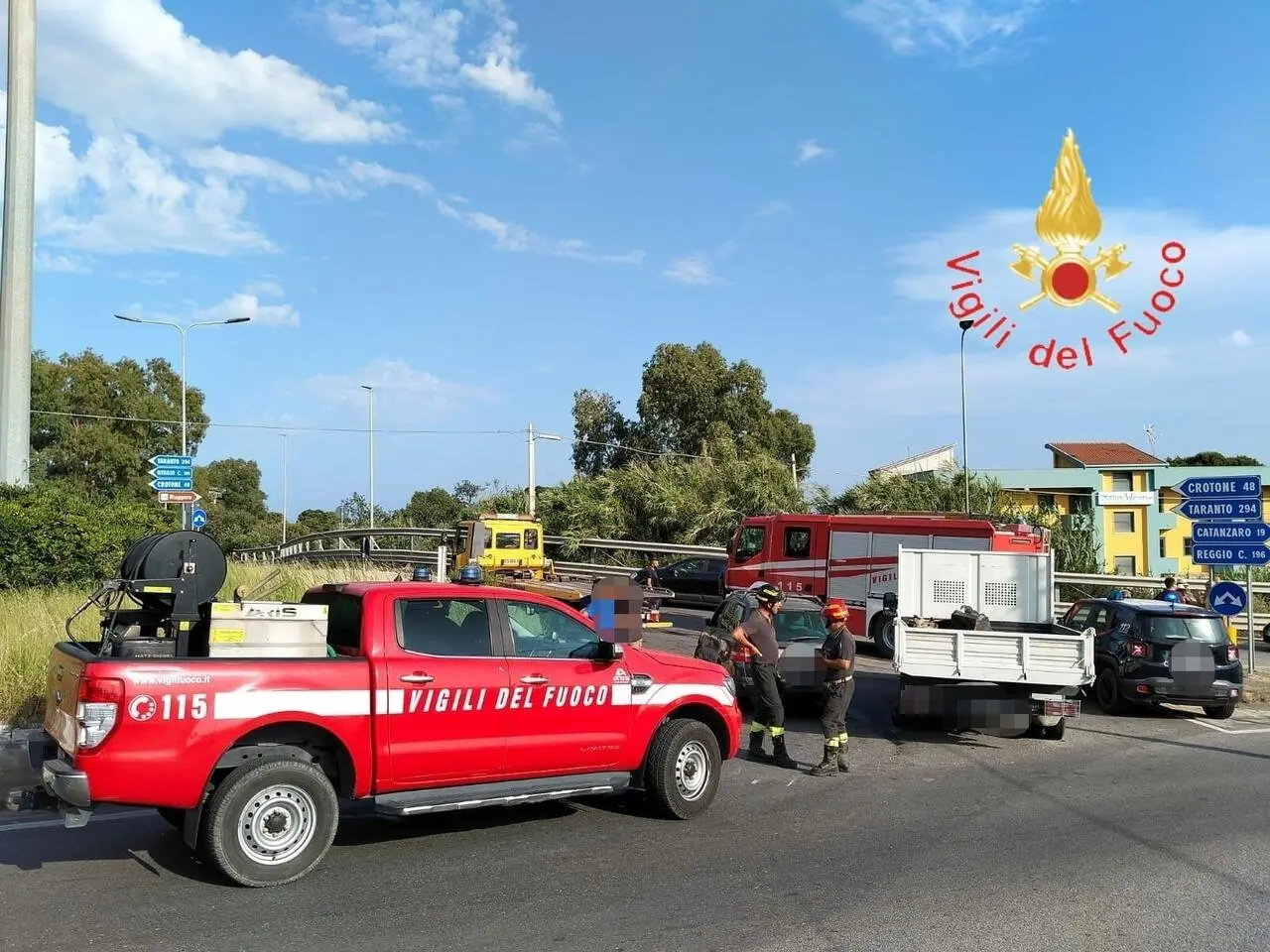 Incidente sulla SS106 a Sellia Marina