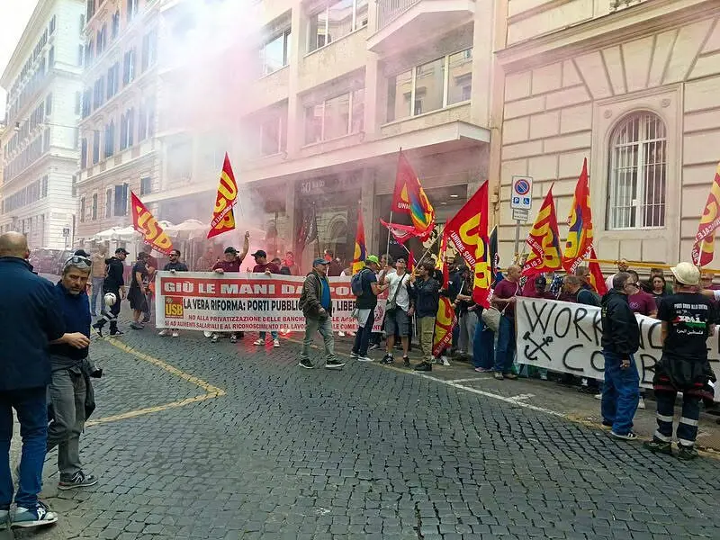 Una manifestazione di Usb