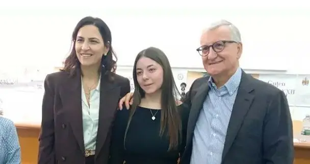La studentessa catanzarese con le istituzioni