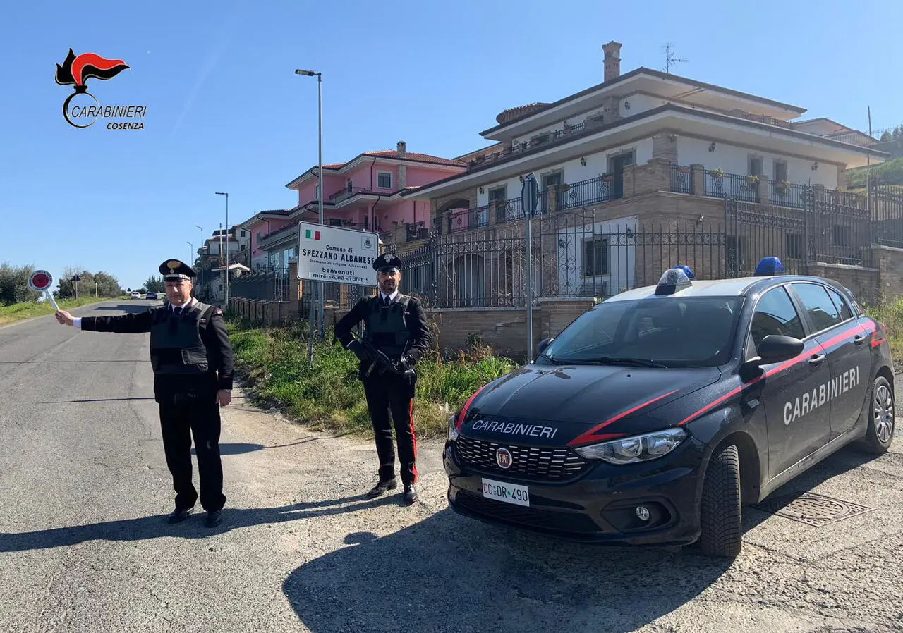 Controlli dei Carabinieri sul territorio di Spezzano Albanese