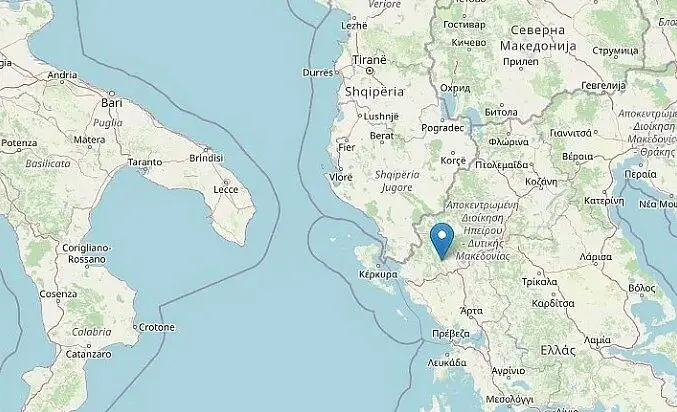 mappa grecia italia albania