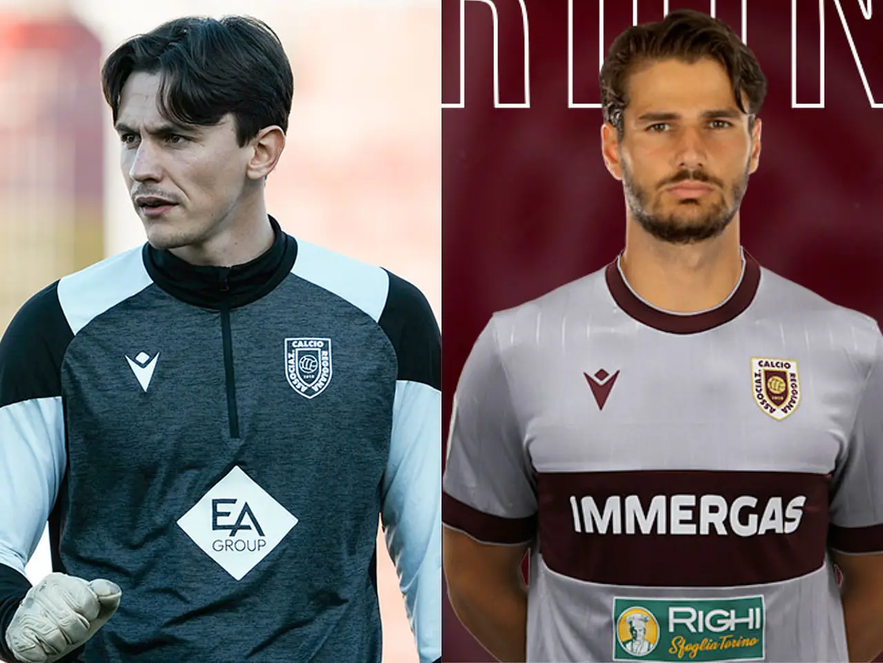 Da sinistra: Saro e Cardinali - foto AC Reggiana