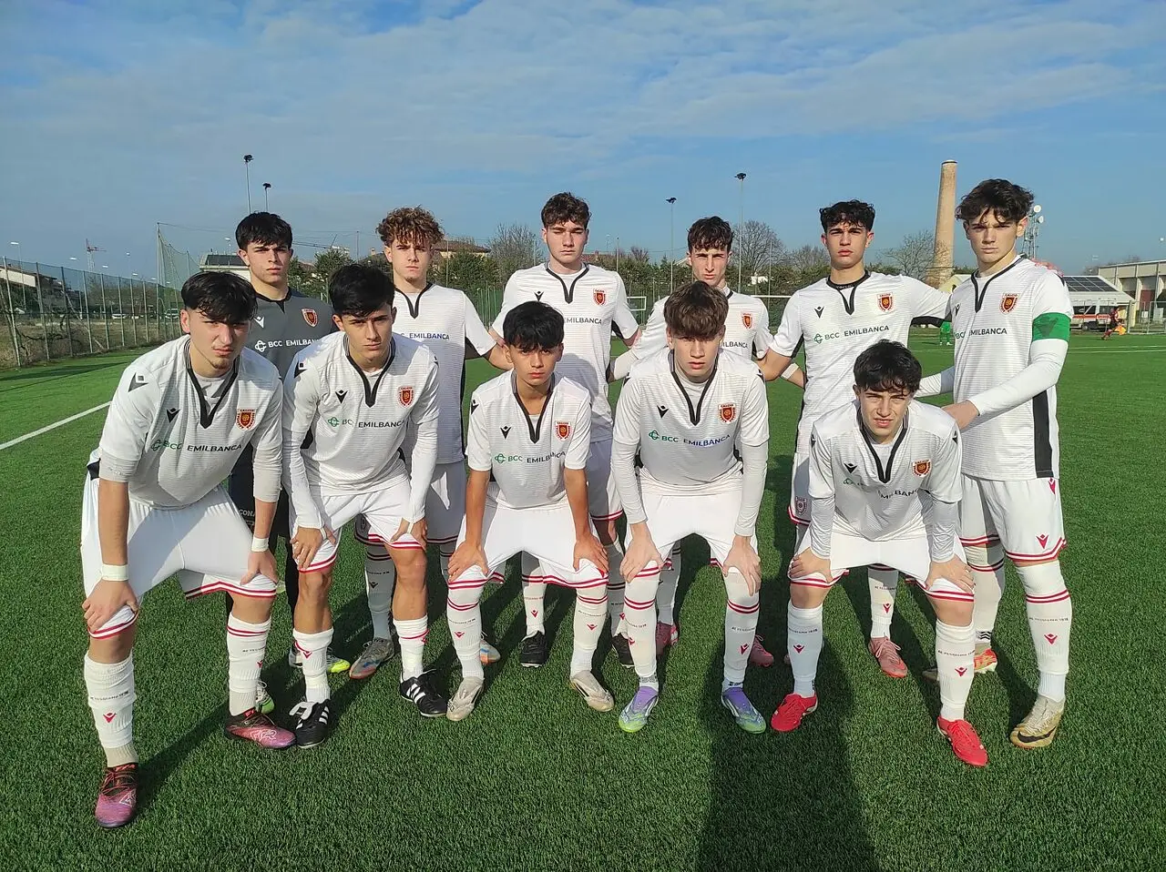 I ragazzi dell'Under 17 che si sono aggiudicati il derby contro i canarini
