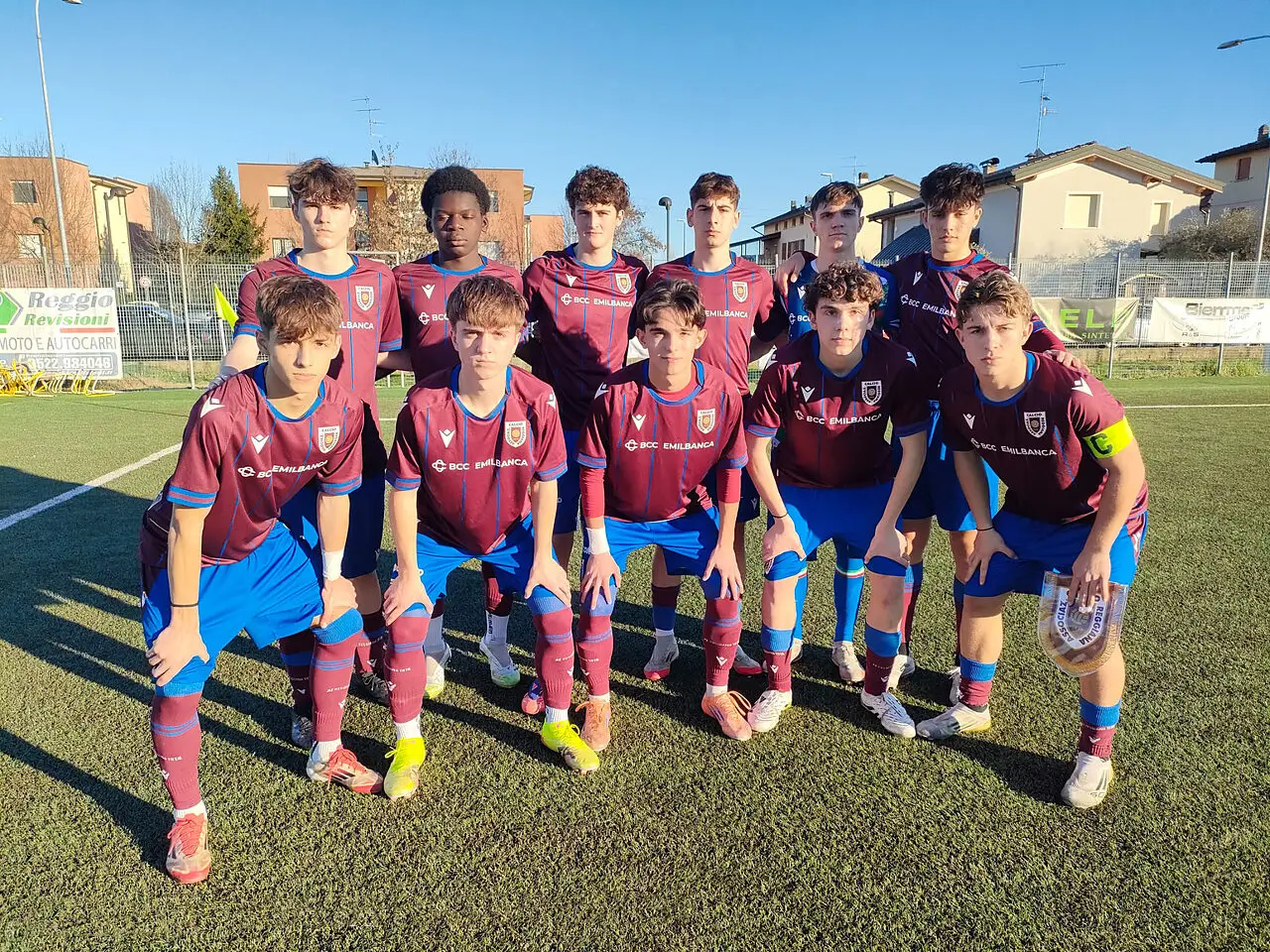 I ragazzi dell'Under 16 che hanno superato in rimonta il Bologna