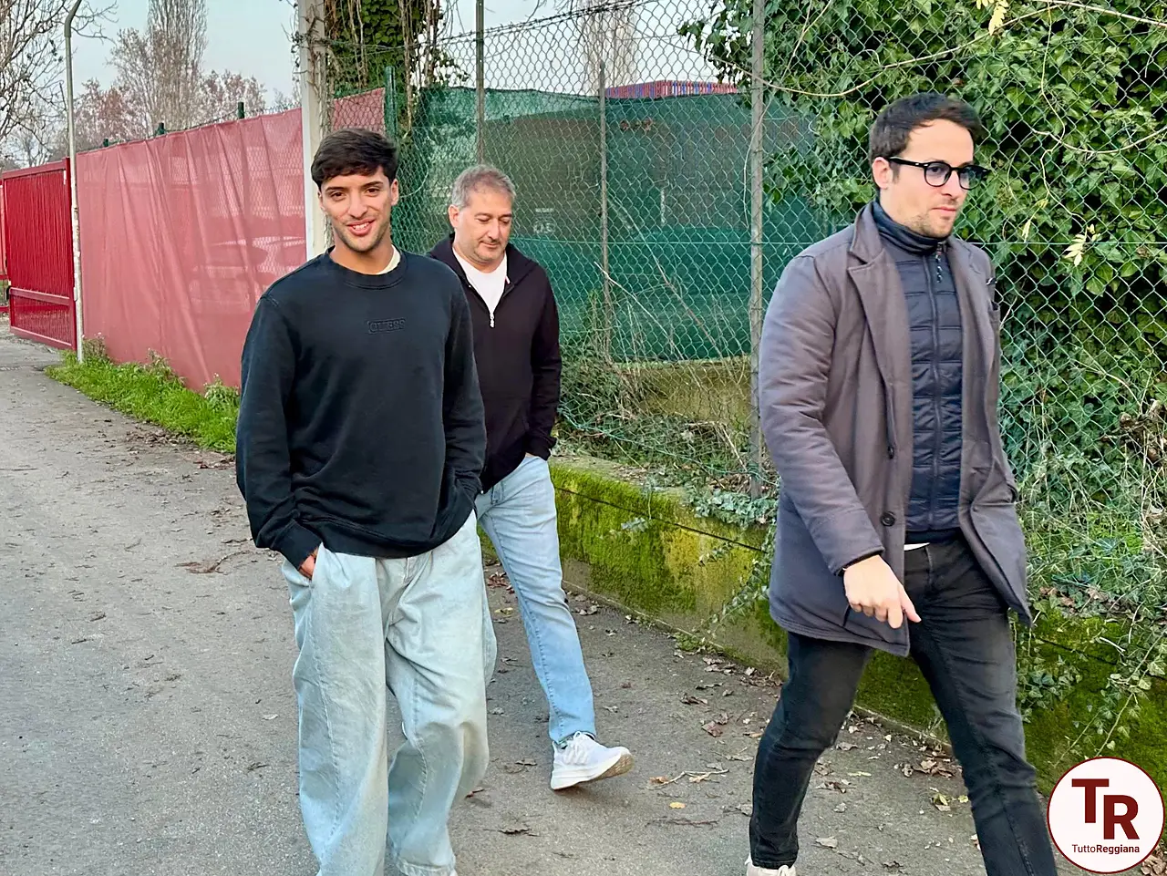 Martin Suárez (a sinistra) al termine della visita al centro sportivo - foto TuttoReggiana.com