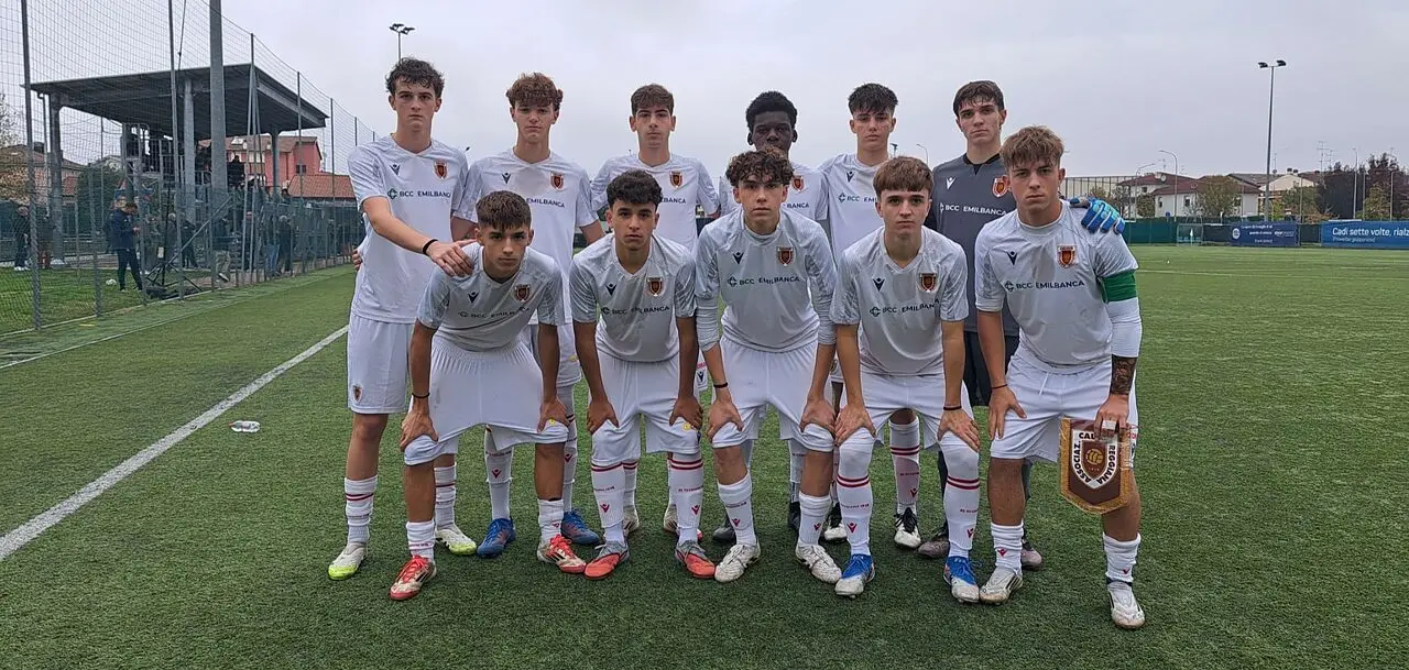 I ragazzi dell'Under 16 che hanno pareggiato con il Modena