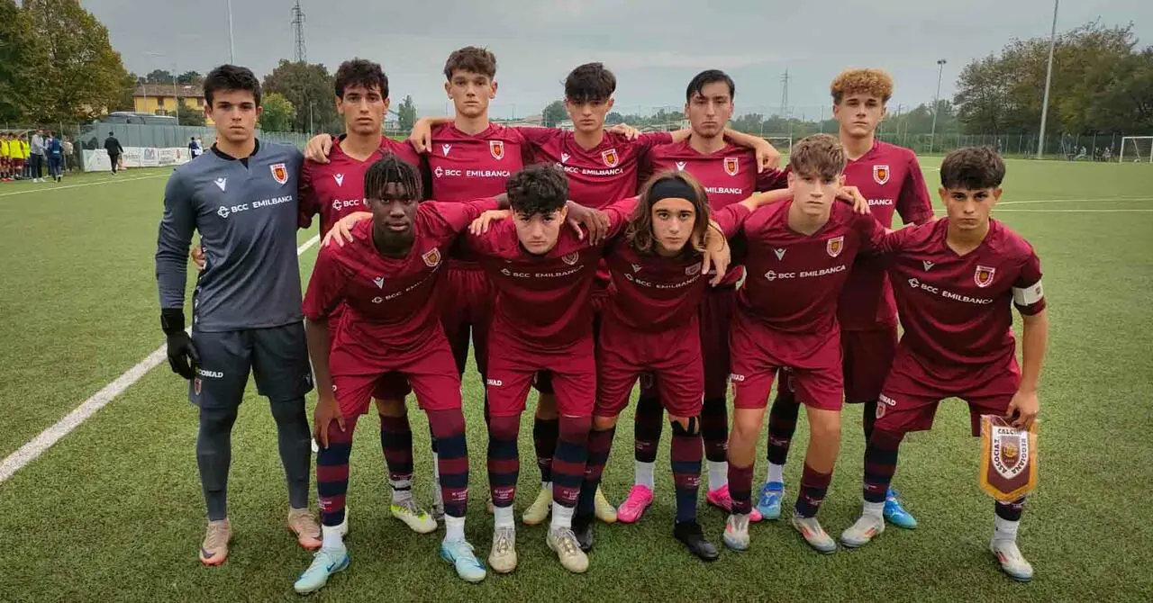 I ragazzi dell’Under 16 di mister Bertoni che ha superato di misura il Torino