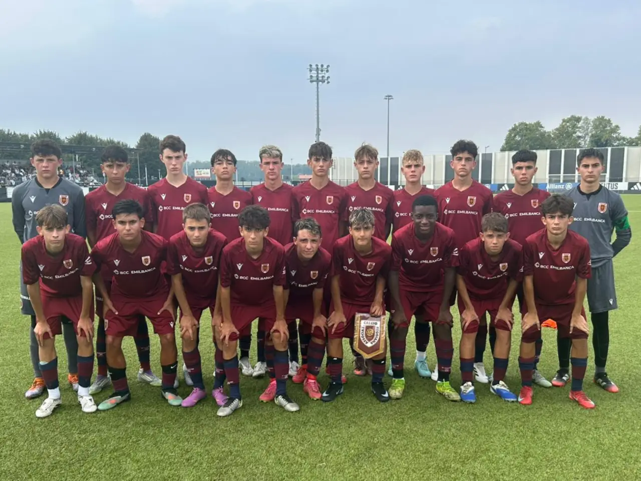 I ragazzi dell'Under 15 impegnati contro la Juventus