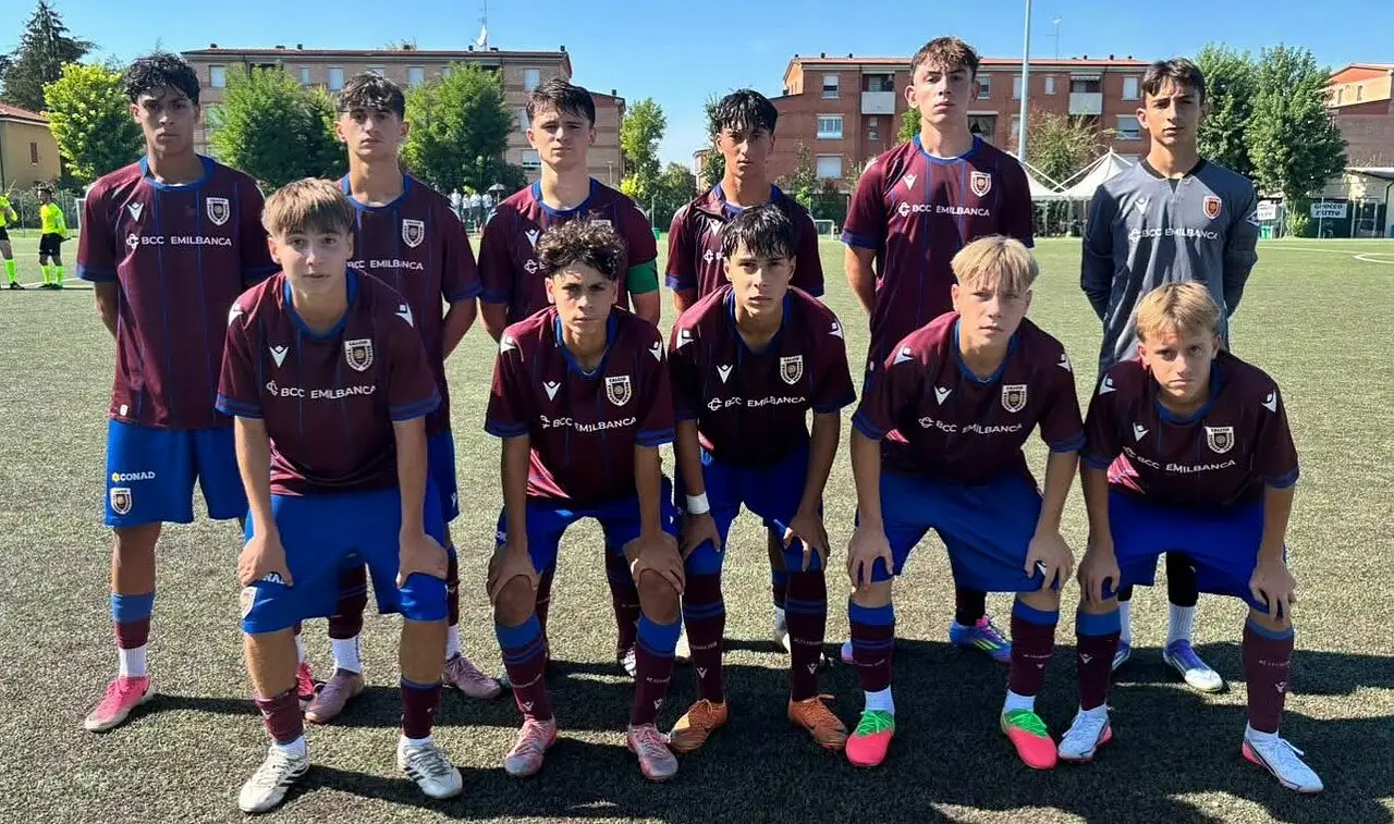 La formazione dell'Under 15 che ha battuto di misura il Carpi - foto AC Reggiana