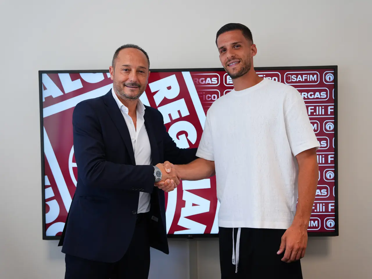 Meroni assieme al presidente Salerno