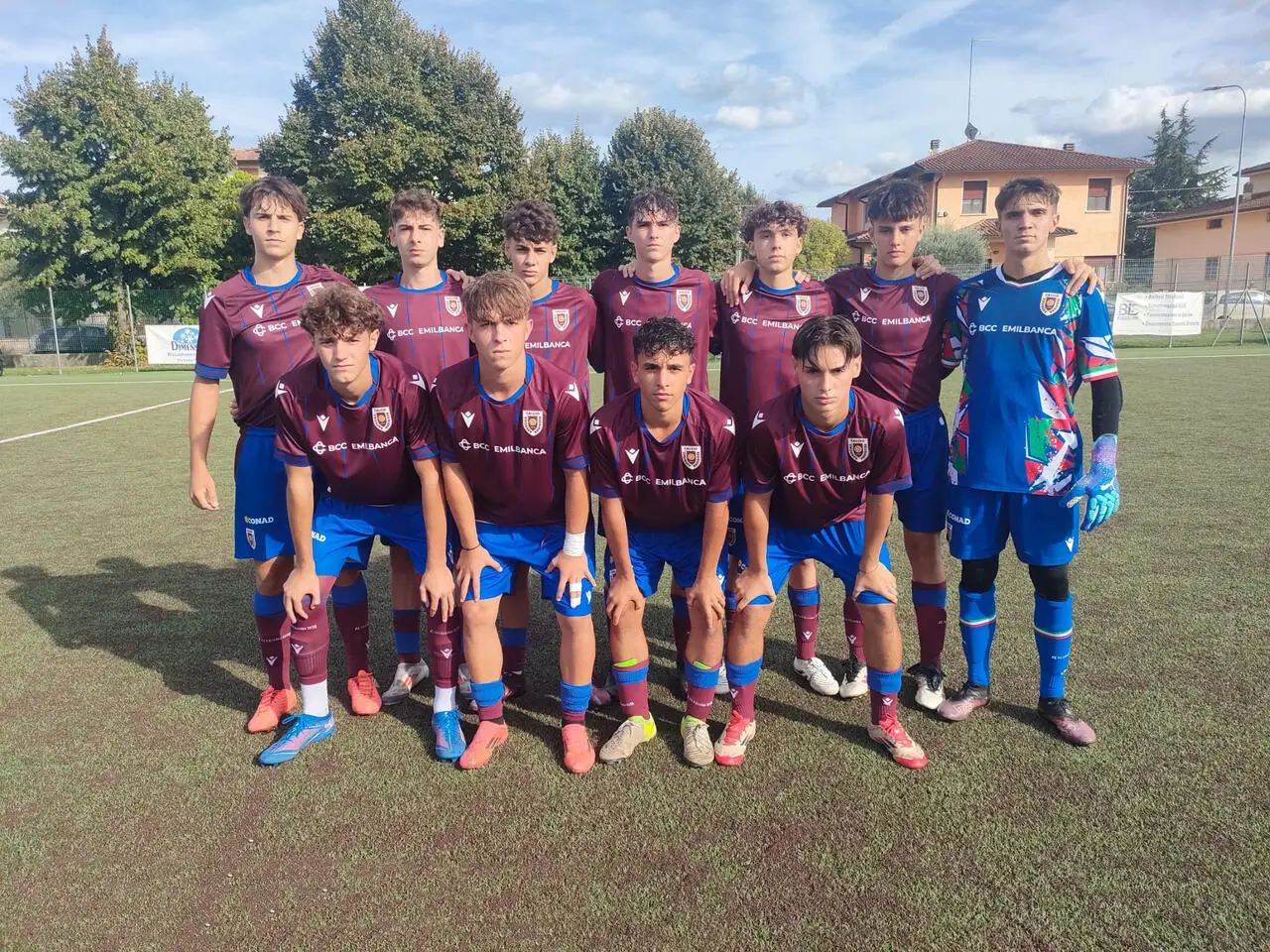 L'undici iniziale dell'Under 16 che ha affrontato lo Spezia