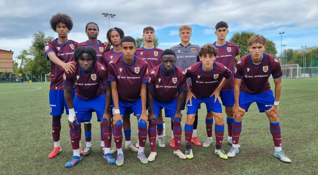 I ragazzi della Primavera che hanno pareggiato contro l'Entella