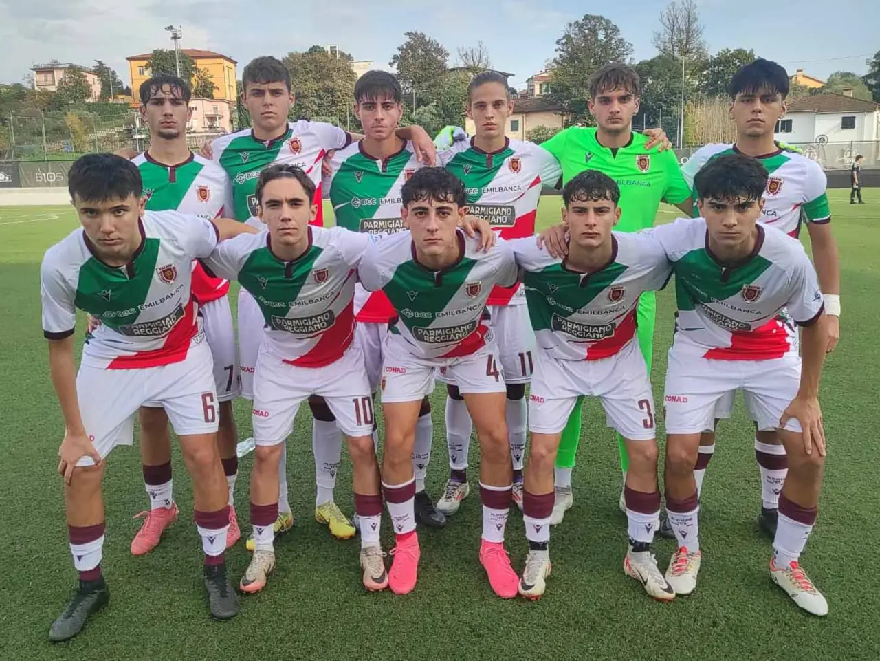 I ragazzi dell'Under 17 che hanno conquistato un punto con lo Spezia