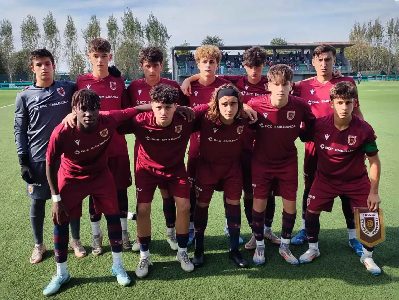 I ragazzi dell'Under 16 di mister Bertoni che hanno espugnato il campo del Sassuolo