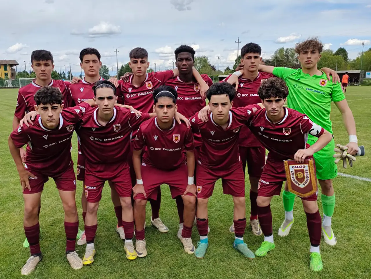 I ragazzi dell'Under 15 che hanno pareggiato con lo Spezia