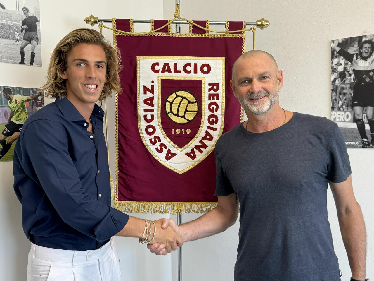 Edoardo Cavaliere con Pietro Lodi, responsabile del Settore Giovanile