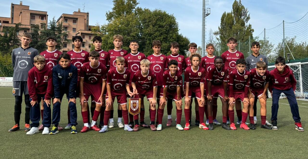 I ragazzi dell'Under 14 che hanno pareggiato con il San Marino