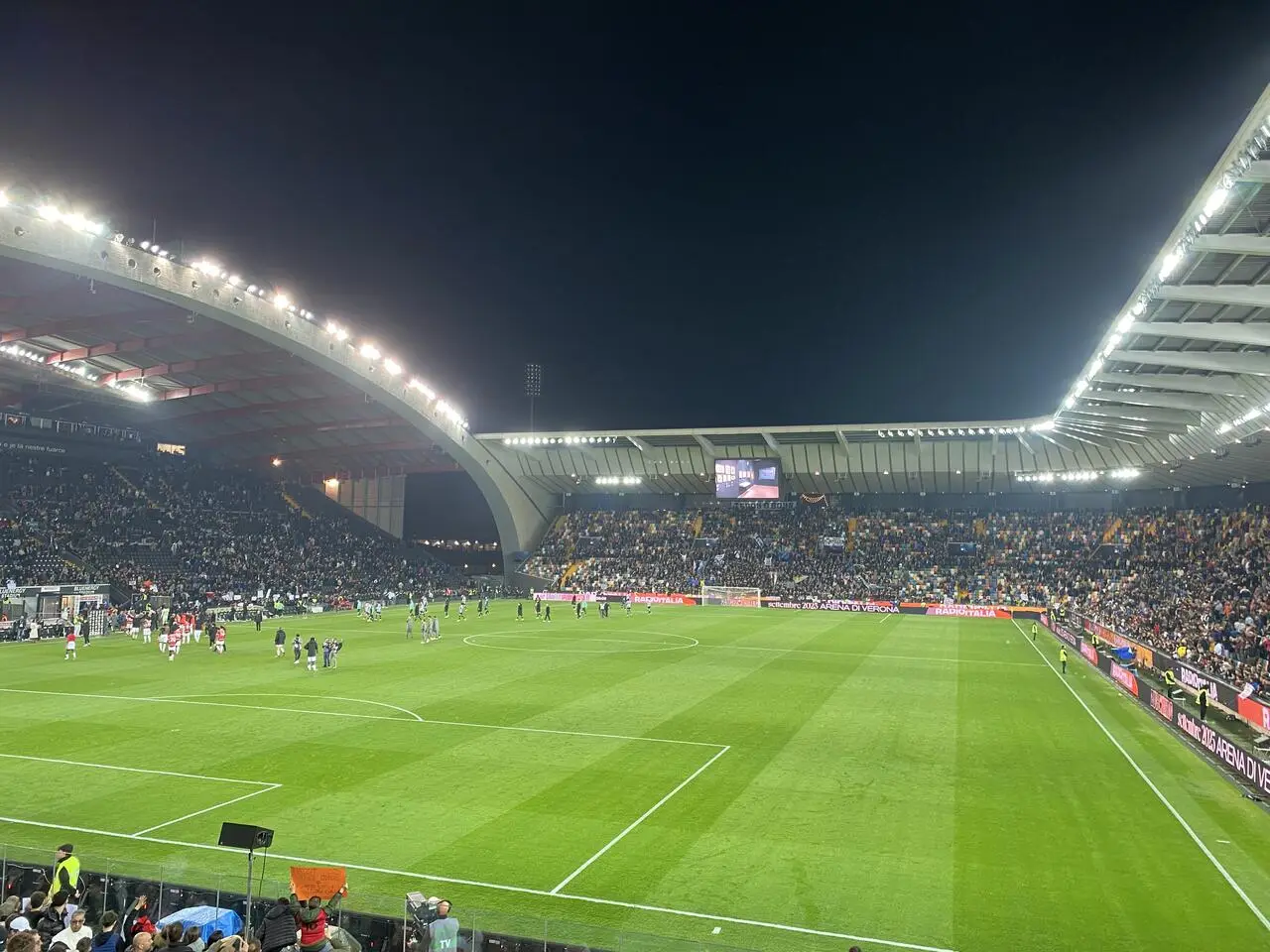 Settore ospiti Bluenergy Stadium (ph. Mattia Musso)