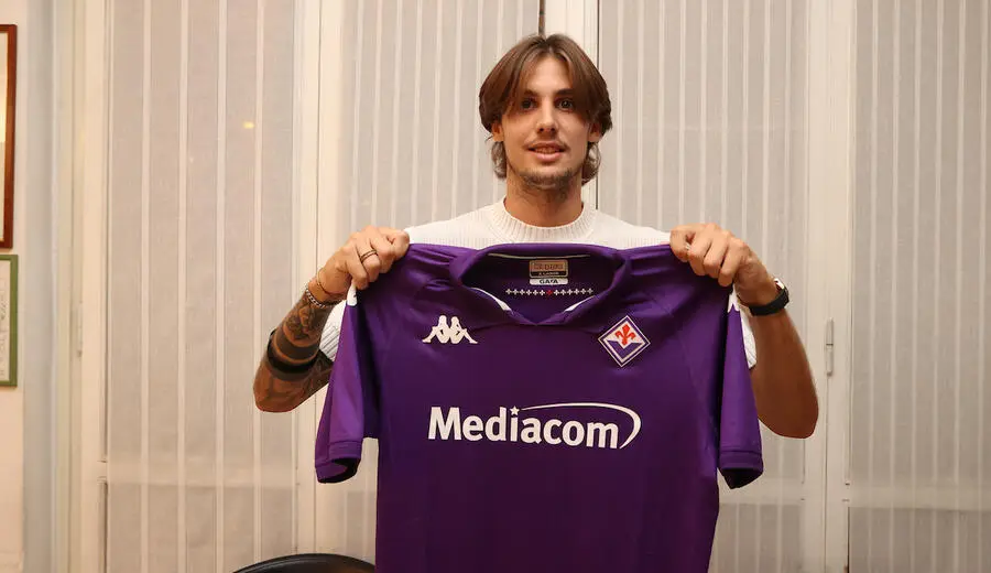 Colpani con la maglia della Fiorentina