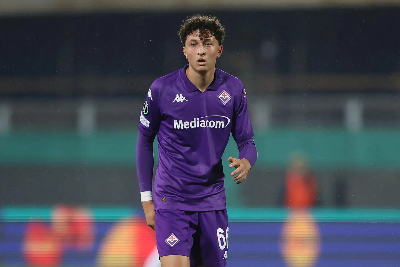 FLORENCE, ITALY - NOVEMBER 28: Tommaso Rubino of ACF Fiorentina looks on during the UEFA Conference League 2024/25 League match between ACF Fiorentina and Pafos FC at Stadio Artemio Franchi