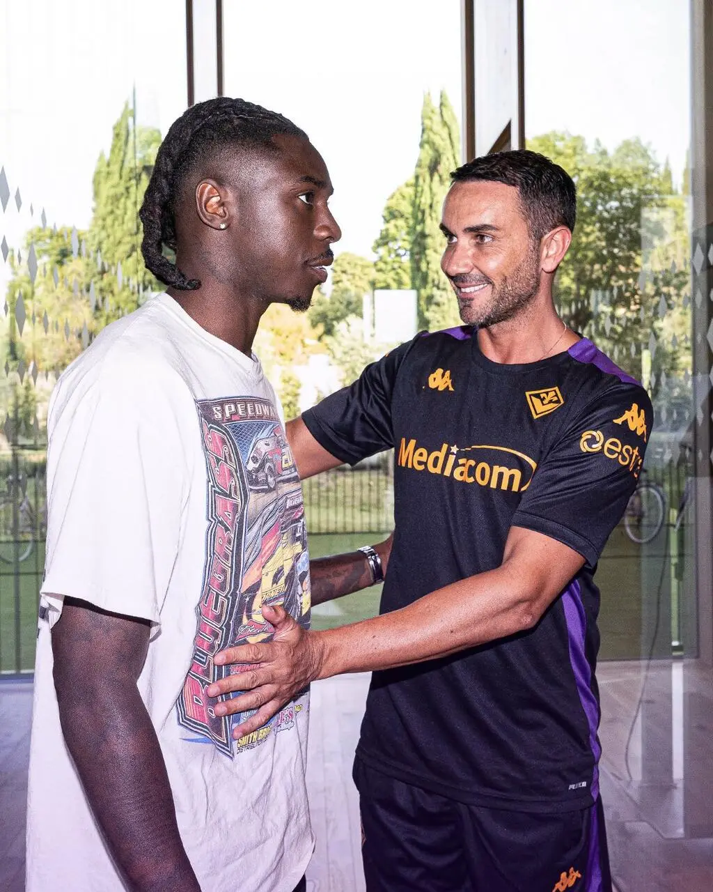 Kean e Palladino foto profilo ufficiale X @acffiorentina