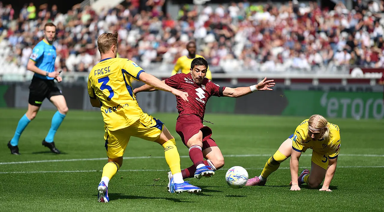 Torino Verona, il gol dell'1-0 firmato da Simeone