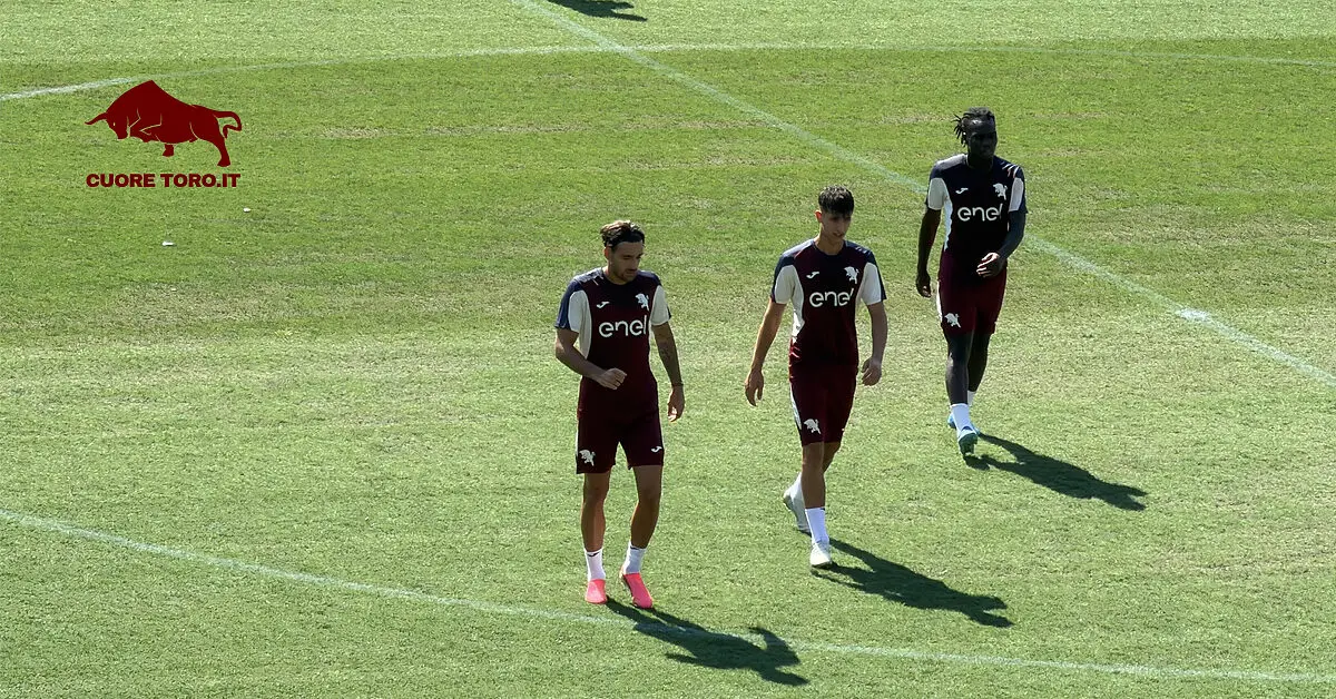 Kulenovic, Gabellini, Acquah, allenamento al Filadelfia