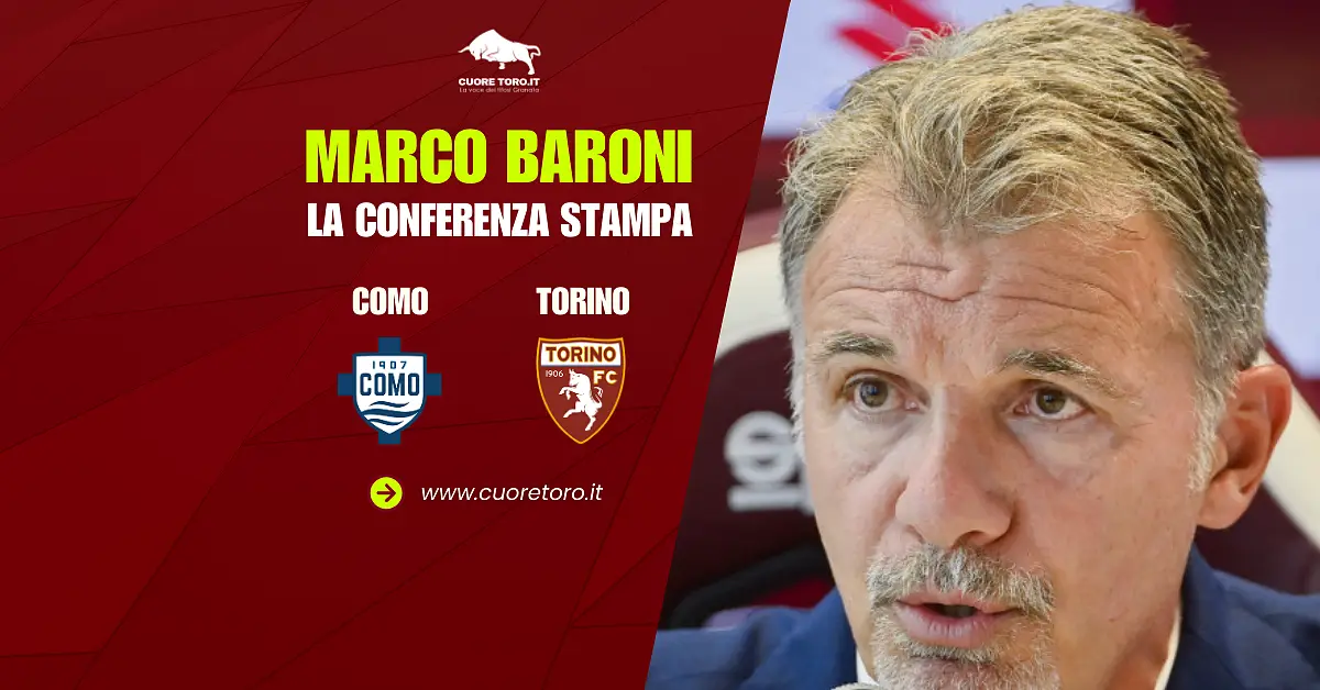 Como Torino: Marco Baroni in conferenza stampa