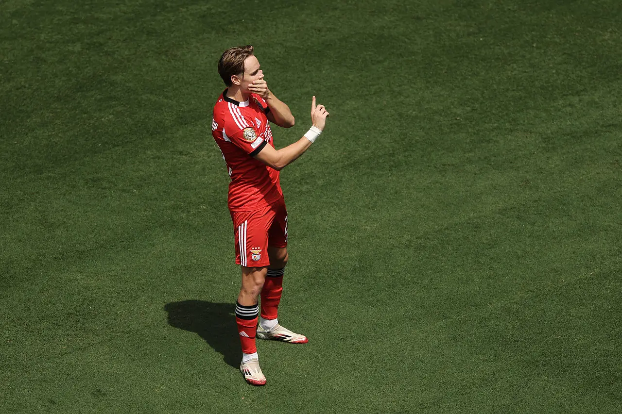 Andreas Schjelderup del Benfica