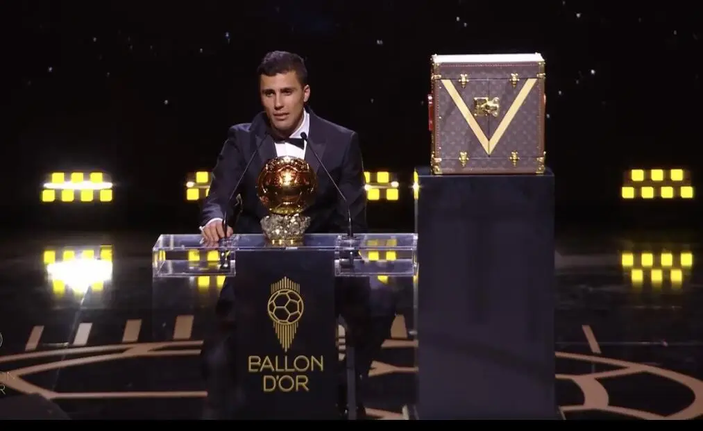 Rodri vincitore del Pallone d’Oro