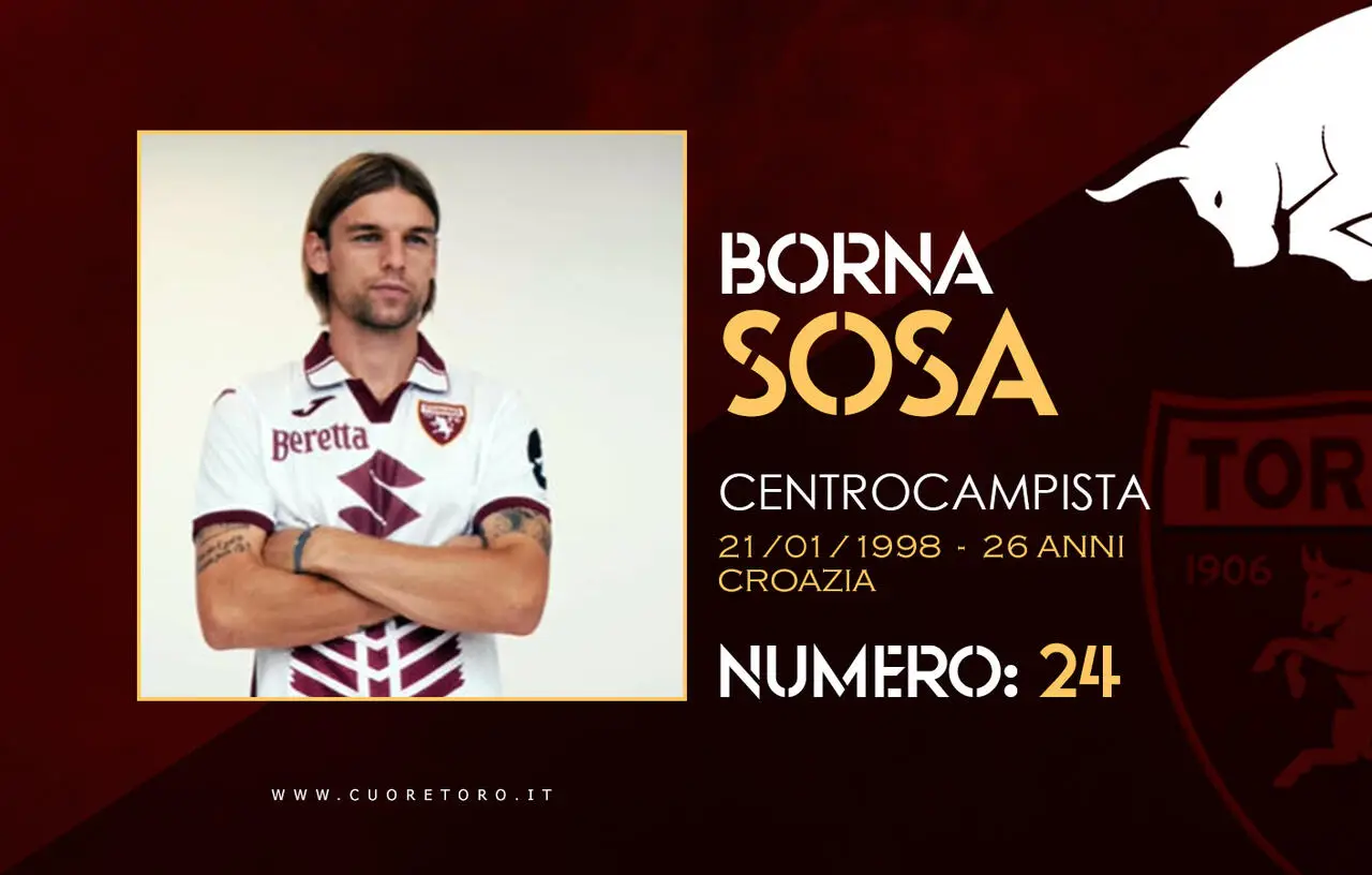 Rosa Torino Fc 2024-2025 - Borna Sosa