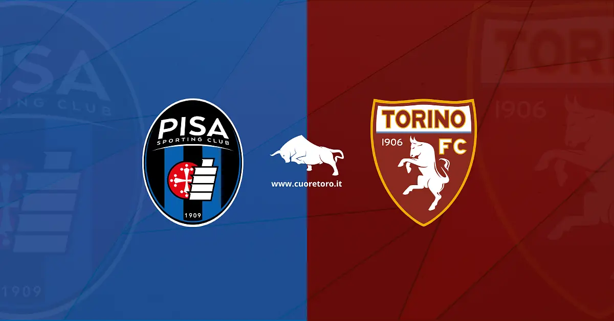 Pisa Torino, 31 giornata di Serie A