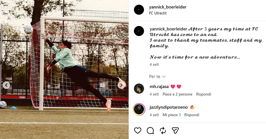 Yannick boerleider al Torino Fc