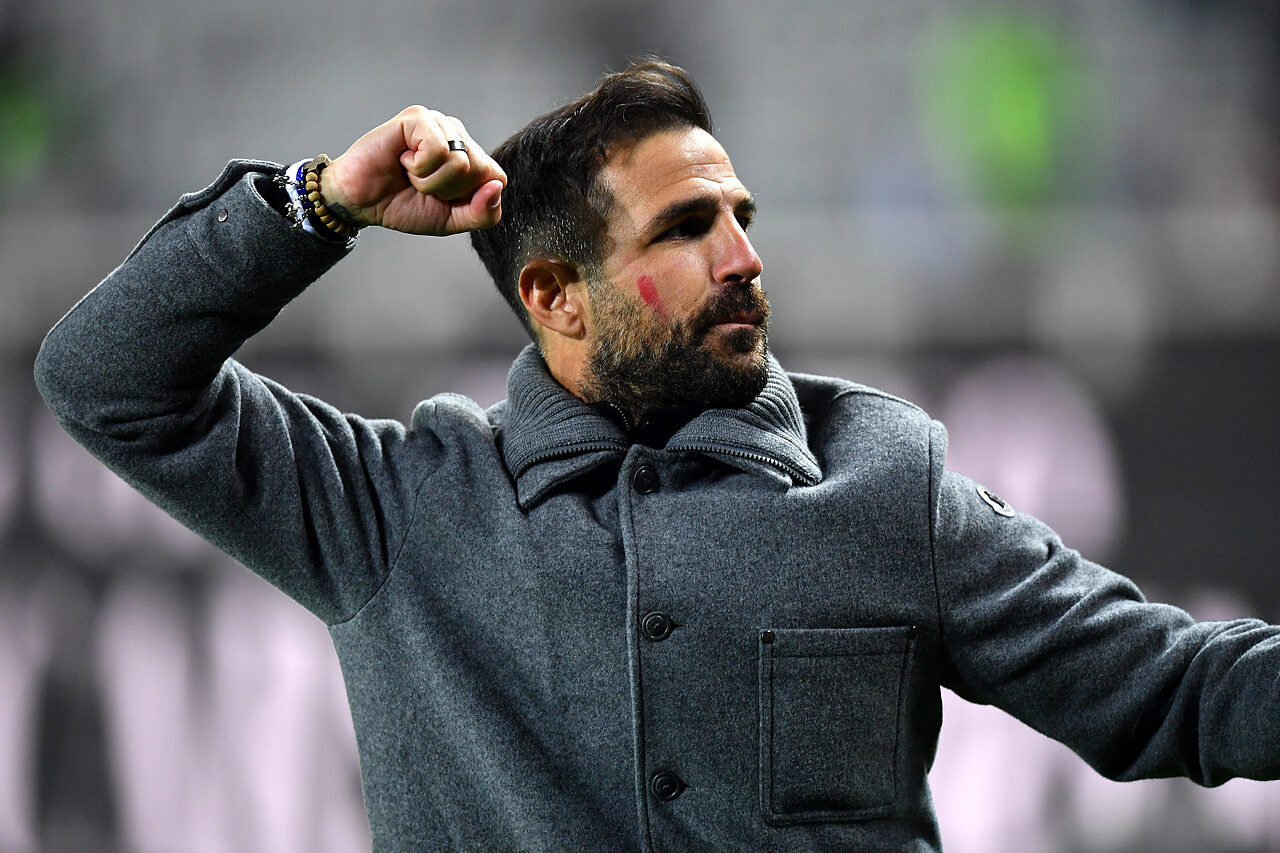 Cesc Fabregas, esultanza a Torino