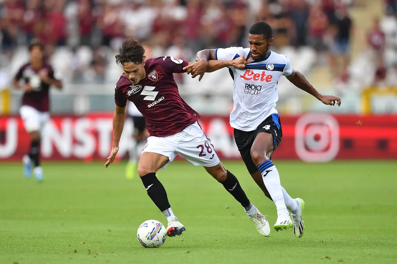 Samuele Ricci e Isak Hien in Torino Atalanta
