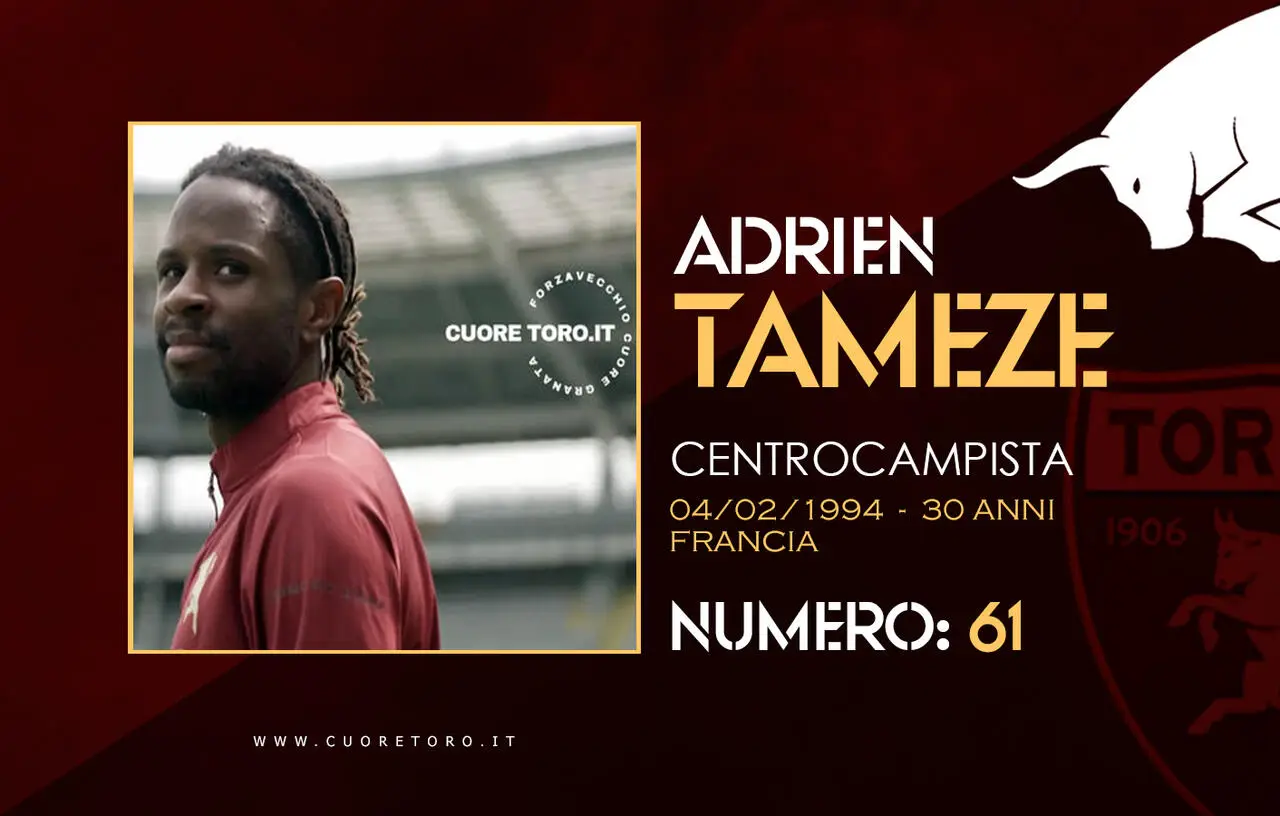 Rosa Torino Fc 2024-2025 - Adrien Tameze