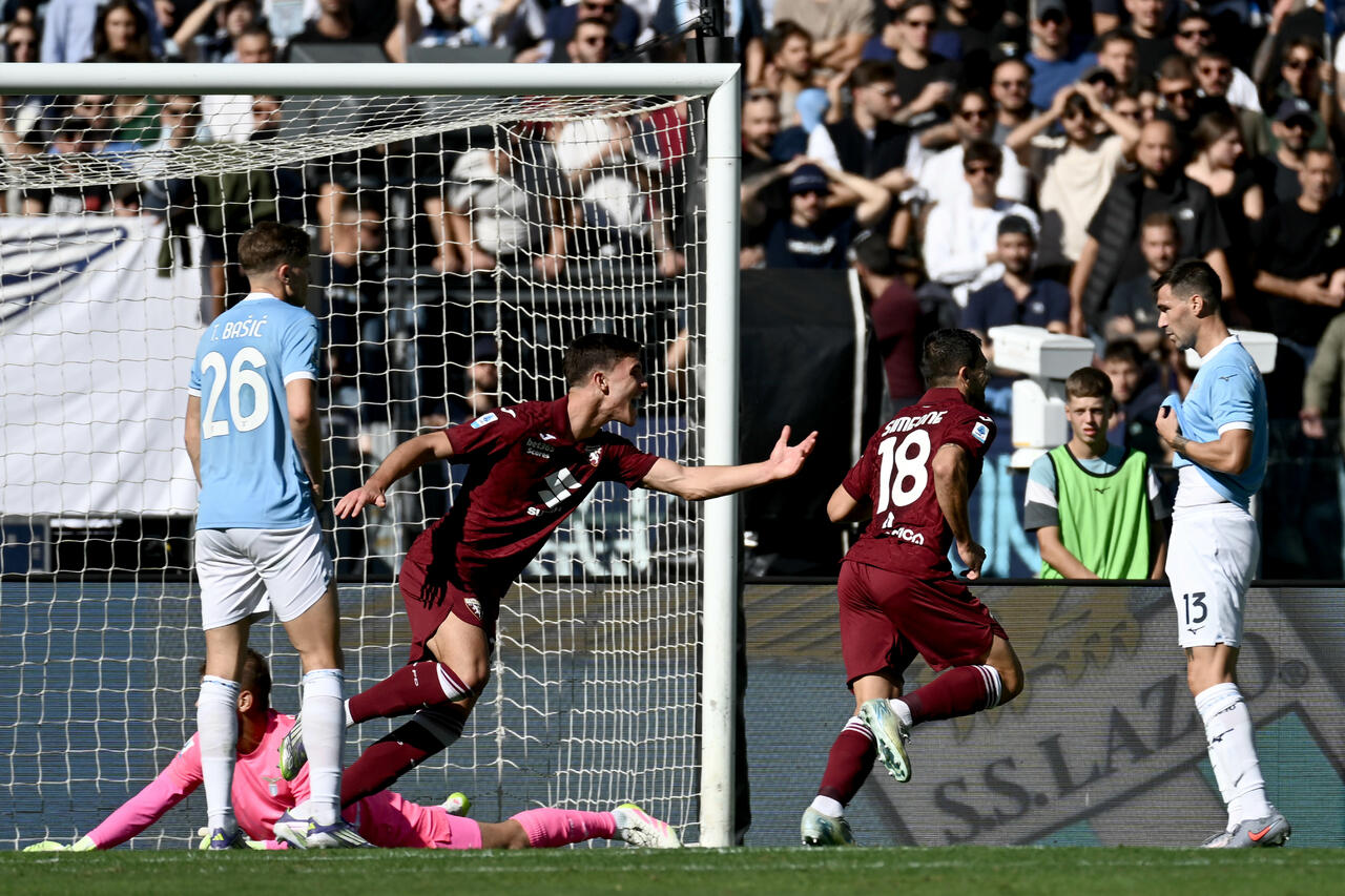 Lazio Torino, vantaggio di Simeone