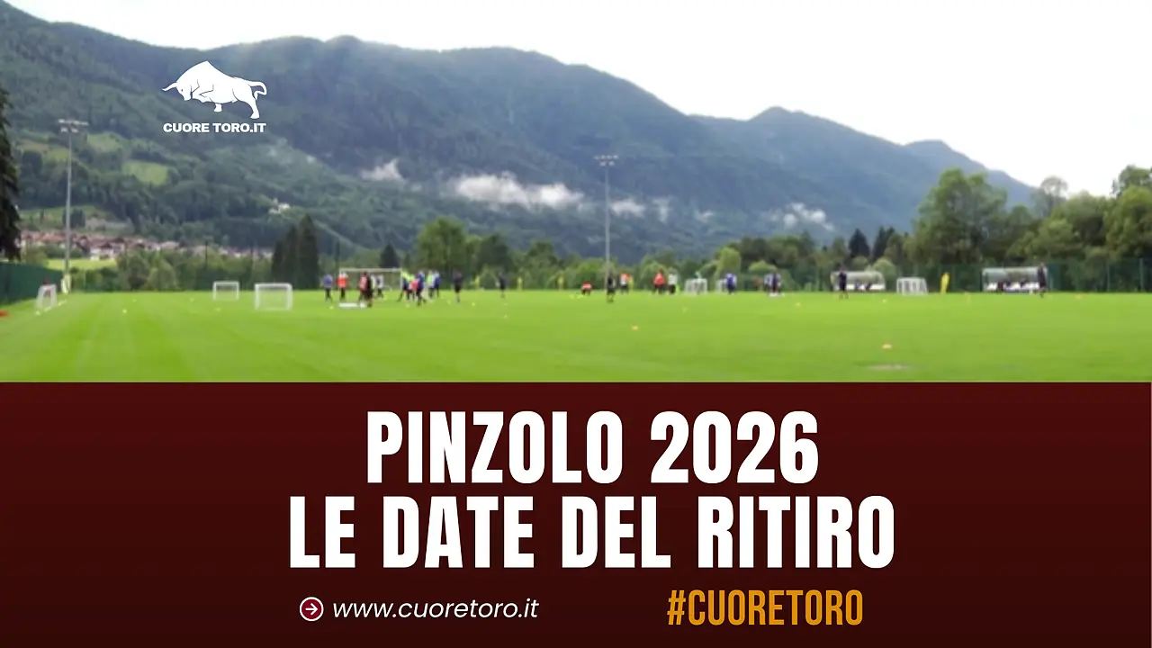 Le date del ritiro del Torino FC a Pinzolo - 2026