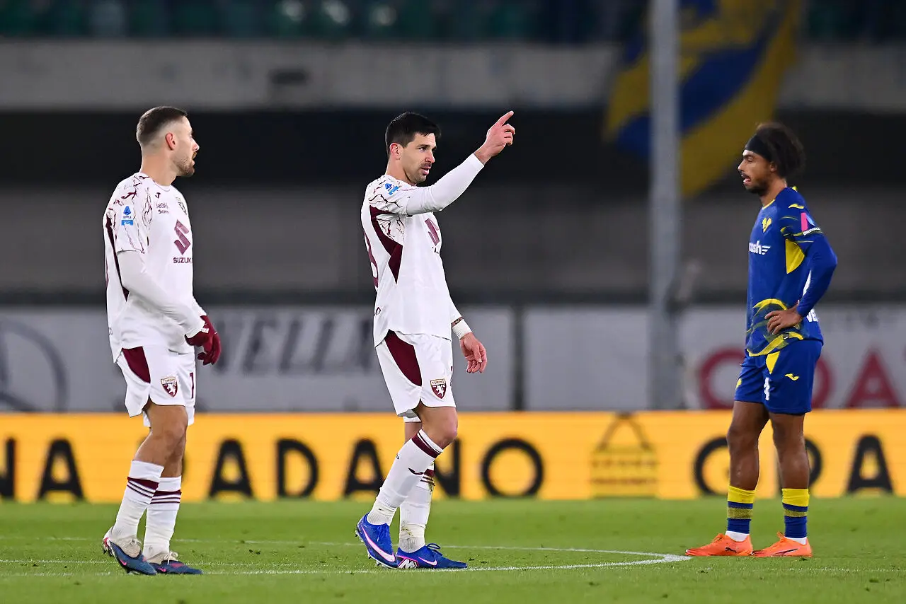 Hellas Verona Torino, vantaggio di Simeone
