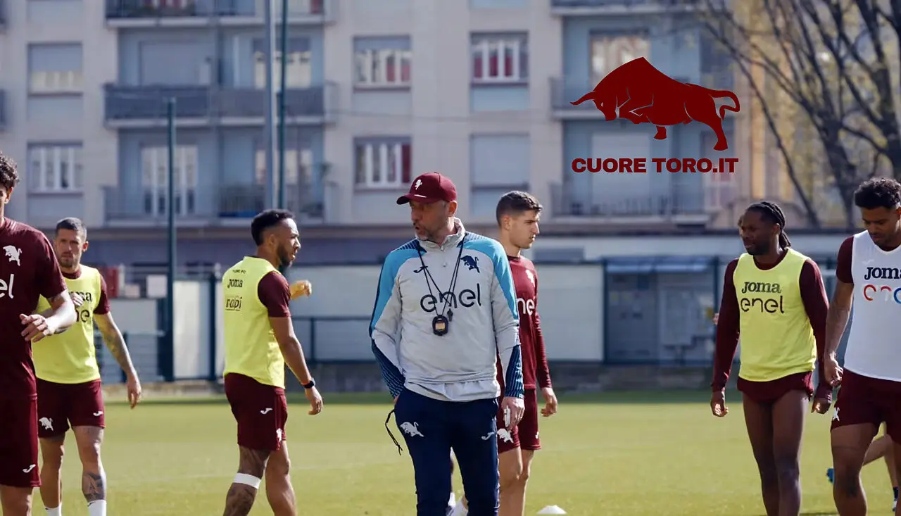 Roberto D'Aversa, allenamento al Filadelfia - Torino