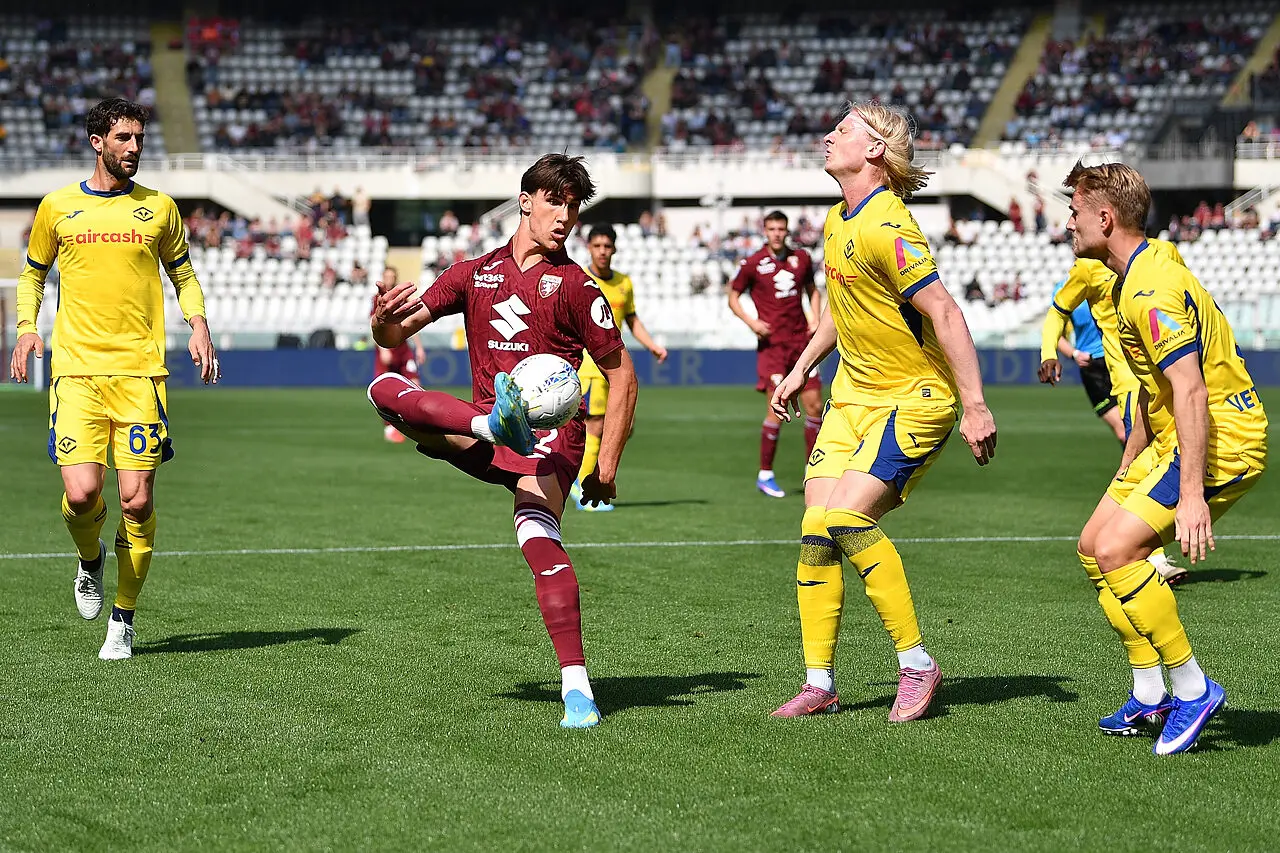 Cesare Casadei, col gol al Verona è salito a quota 5 in stagione