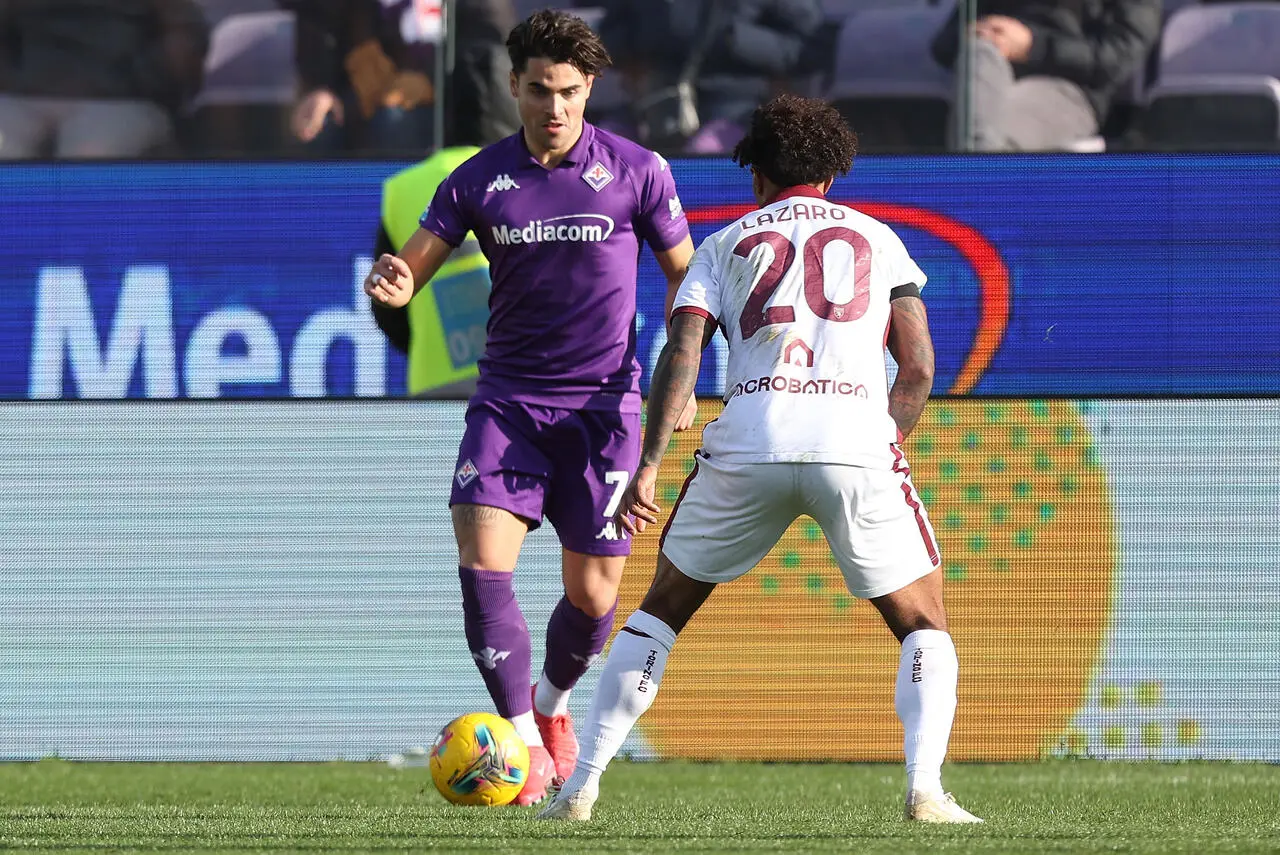 Riccardo Sottil e Valentino Lazaro in Fiorentina Torino